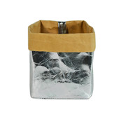 防水紙袋 杜邦紙手提袋創(chuàng)意復(fù)古金屬色牛皮紙收納